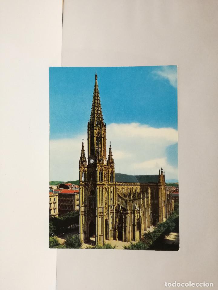 Postales: POSTAL N&ordm; 75 - PAIS VASCO - SAN SEBASTIAN, LA CATEDRAL - ED. FOURNIER 1967
