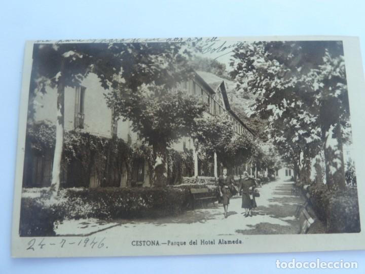 Postales: CESTONA. PARQUE DEL HOTEL ALAMEDA - Foto 1