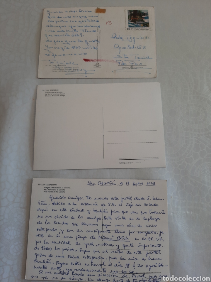 Postales: SAN SEBASTI&Aacute;N 1973 DOM&Iacute;NGUEZ Y MANIPEL EDICIONES - Foto 2