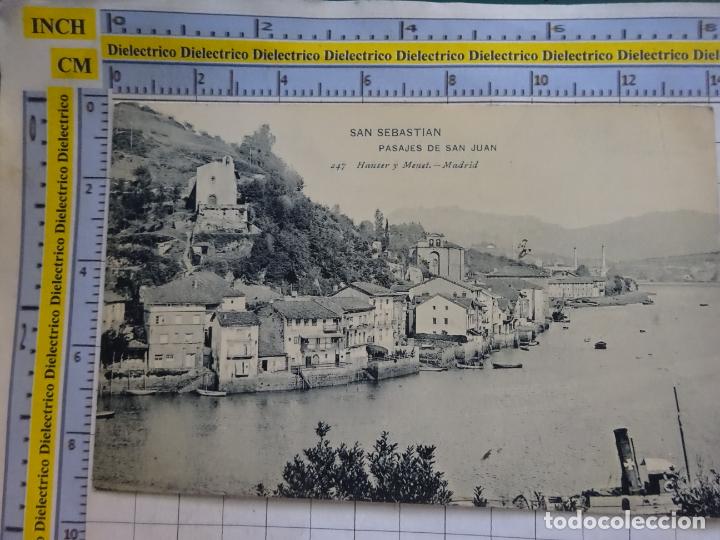 Cartoline: POSTAL DE GUIP&Uacute;ZCOA. SIGLO XIX - 1905. SAN SEBASTIAN, PASAJES DE SAN JUAN 247 HAUSER MENET. 477