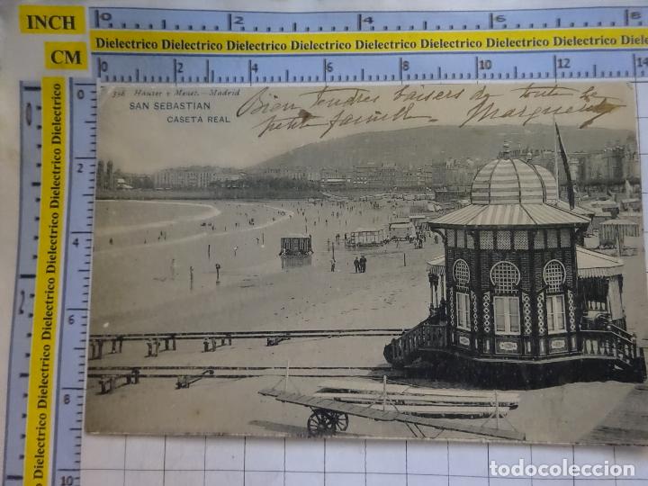 Postcards: POSTAL DE GUIP&Uacute;ZCOA. SIGLO XIX - 1905. SAN SEBASTIAN, CASETA REAL. 358 HAUSER MENET. 480