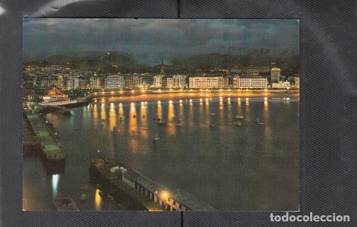 Postales: 84 - SAN SEBASTIAN. VISTA NOCTURNA DESDE URGEL
