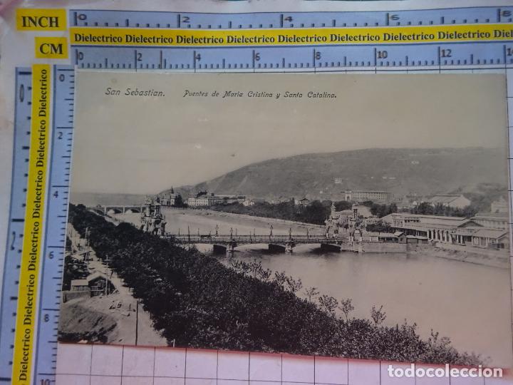 Cartoline: POSTAL DE GUIP&Uacute;ZCOA, SAN SEBASTIAN. A&Ntilde;OS 10 30. PUENTE DE MAR&Iacute;A CRISTINA Y SANTA CATALINA. 12 G. 771