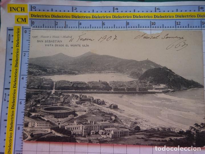 Postkarten: POSTAL DE GUIP&Uacute;ZCOA, SAN SEBASTIAN. A&Ntilde;OS 10 30. VISTA DESDE EL MONTE ULIA. 1496 HAUSER MENET. 788