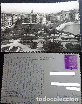 Postcards: ANTIGUA POSTAL SAN SEBASTIAN 1958 PARQUE ALDERDI EDER GUIPUZCOA POSTCARD CC04063