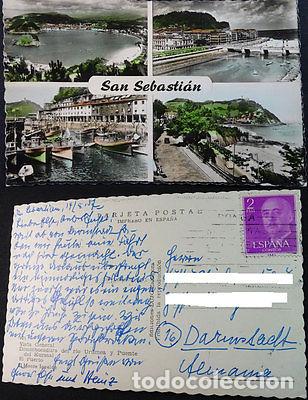 Postcards: POSTAL SAN SEBASTIAN PLAYA KURSAAL PUERTO MONTE IGUELDO GUIPUZCOA CC04076