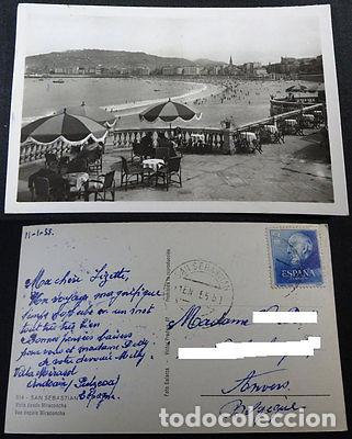 Postcards: ANTIGUA POSTAL SAN SEBASTIAN 1955 VISTA MIRACONCHA GUIPUZCOA POSTCARD CC03550