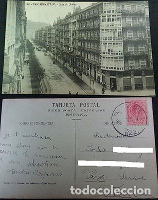 Postcards: ANTIGUA POSTAL SAN SEBASTIAN CALLE URBIETA GUIPUZCOA POSTCARD POSTKARTE CC03539