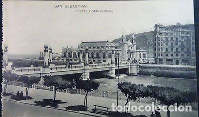 Postcards: ANTIGUA POSTAL SAN SEBASTIAN PUENTE GRAN KURSAAL HAUSER & MENET POSTCARD CC03738