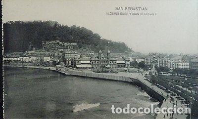 Postcards: ANTIGUA POSTAL SAN SEBASTIAN ALDERDI EDER Y MONTE URGULL HAUSER & MENET CC03737