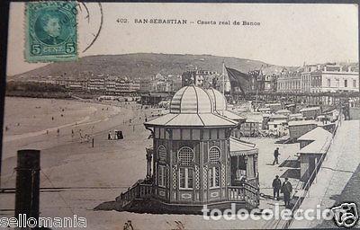 Postcards: POSTAL SAN SEBASTIAN 1907 CASETA REAL DE BA&Ntilde;OS GUIPUZCOA OLD POSTCARD CC03288