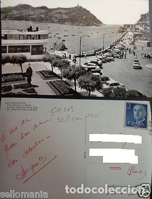 Postcards: POSTAL SAN SEBASTIAN CLUB NAUTICO Y BAHIA GUIPUZCOA PAIS VASCO POSTCARD CC03290