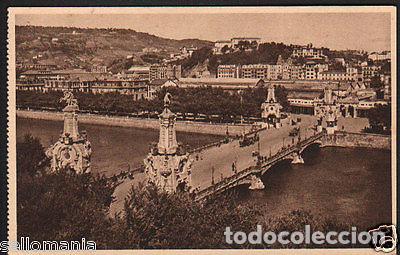 Postcards: POSTAL DE SAN SEBASTIAN 1935 PUENTE MARIA CRISTINA POSTCARD POSTKARTE CC02655
