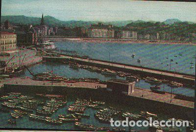 Postcards: ANTIGUA POSTAL SAN SEBASTIAN PUERTO Y BAHIA GUIPUZCOA POSTCARD POSTKARTE CC01455