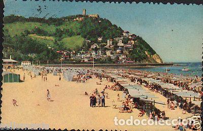 Postcards: ANTIGUA POSTAL SAN SEBASTIAN ONDARRETA Y MONTE IGUELDO OLD POSTCARD CC01091