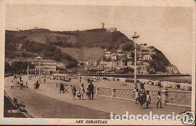Postcards: ANTIGUA POSTAL SAN SEBASTIAN PLAYA DE ONDARRETA OLD POSTCARD POSTKARTE CC01100