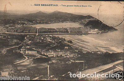 Postcards: ANTIGUA POSTAL DE SAN SEBASTIAN DESDE EL MONTE ULIA POSTCARD POSTKARTE CC01104