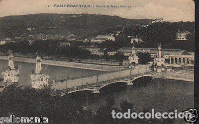 Postcards: ANTIGUA POSTAL SAN SEBASTIAN PUENTE MARIA CRISTINA POSTCARD POSTKARTE CC01099