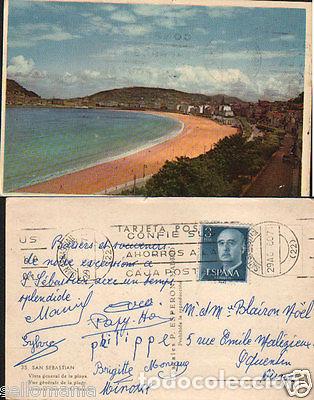 Postcards: ANTIGUA POSTAL SAN SEBASTIAN PLAYA GUIPUZCOA POSTCARD POSTKARTE CC00584