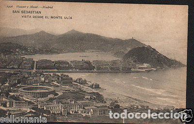 Postcards: ANTIGUA POSTAL SAN SEBASTIAN DESDE MONTE ULIA HAUSER Y MENET POSTCARD CC01103