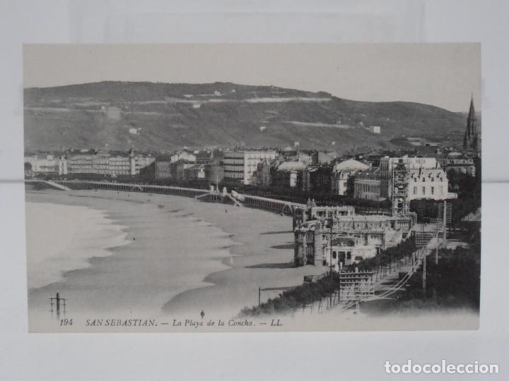 Postcards: ANTIGUA POSTAL, SAN SEBASTIAN, LA PLAYA DE LA CONCHA, TARJETA POSTAL