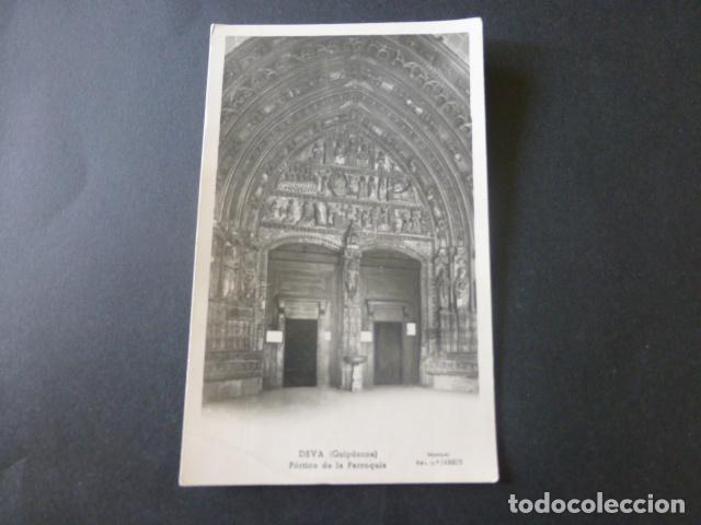 Postales: DEVA GUIPUZCOA PORTICO DE LA PARROQUIA - Foto 1