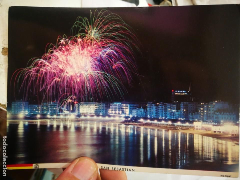 Postales: Postal Fuegos Artificiales en la Concha San Sebasti&aacute;n MANIPEL S/C