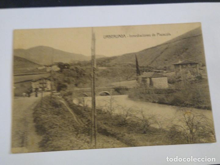Cartoline: Urberuaga. Inmediaciones de Plazacola. Sarasqueta editor. Circulada