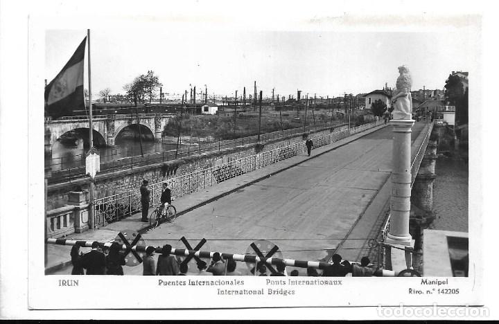 Postais: IRUN , ADUANA PUENTES INTERNACIONALES -ANTIGUA POSTAL, - -NUEVA - EDT- MANIPEL