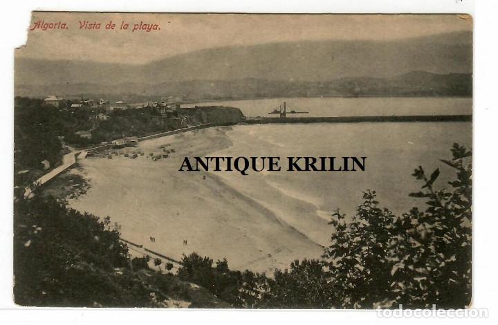 Postales: ALGORTA .- VISTA DE LA PLAYA - Foto 1