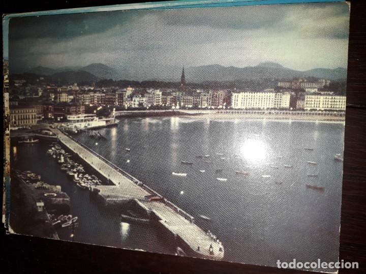 Cartes Postales: N&ordm; 39150 POSTAL SAN SEBASTIAN VISTA GENERAL NOCTURNA