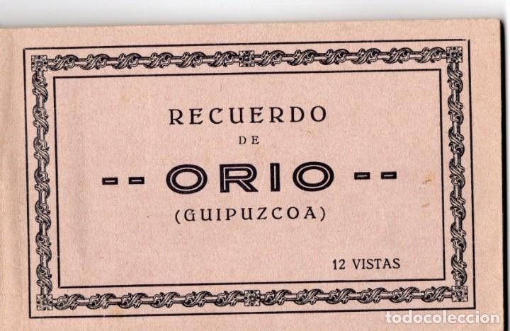 Postcards: recuerdo de orio. album con 12 postales
