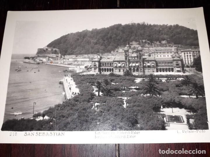 Cartes Postales: N&ordm; 39877 FOTO POSTAL SAN SEBASTIAN JARDINES DE ALDERDI EDER