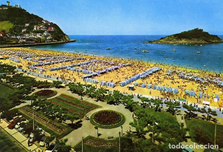 Cartes Postales: N&ordm; 50 SAN SEBASTIAN, Guipuzkoa. Playa de Ondarreta. ED.MANIPEL