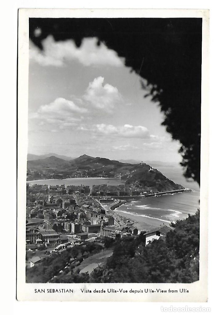 Cartoline: SAN SEBASTIAN - FOTO-POSTALES ANTIGUAS-VISTA DESDE ULIA -FOTO-MANIPEL - ESCRITA EL 18-9-1.957