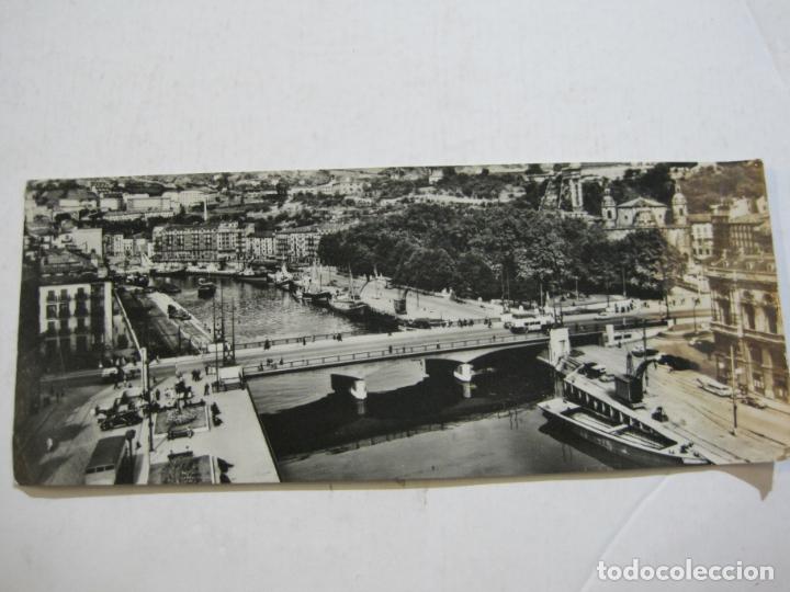 Cartoline: BILBAO-LA RIA DESDE EL RASCACIELOS-DOBLE-POSTAL MADRID-FISA-4-VER FOTOS-(K-1118)
