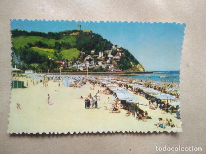 Cartes Postales: Antigua Postal san sebastian ondarreta y monte igueldo