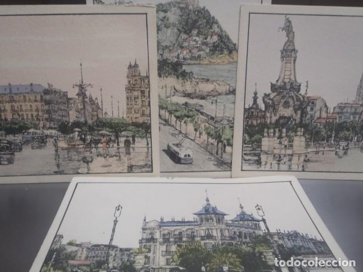 Postcards: SAN SEBASTIAN - LOTE DE 4 POSTALES -