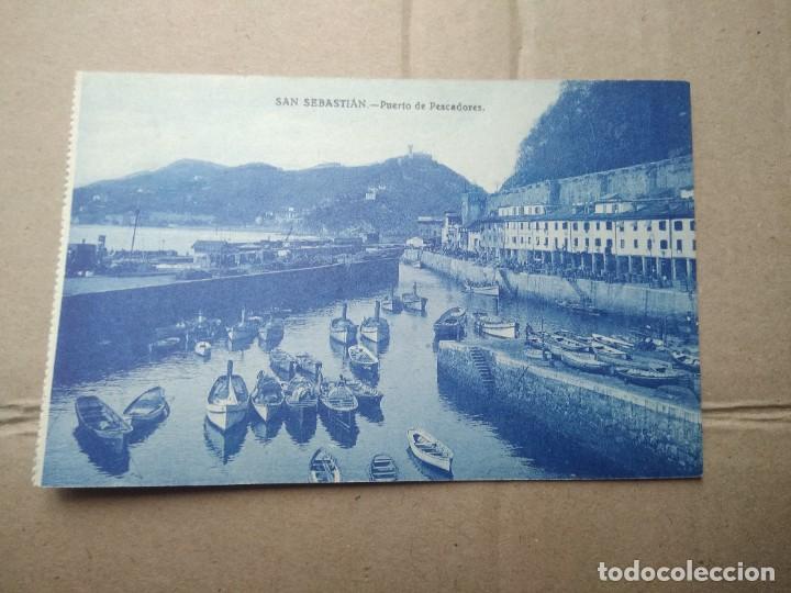 Postais: Antigua postal san sebastian , puerto de pescadores
