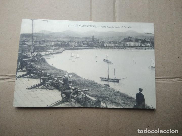 Postais: Antigua postal san sebastian ,vista tomada desde el castillo