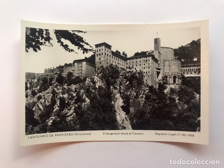 Postais: SANTUARIO DE AR&Aacute;NZAZU (Guip&uacute;zcoa) Postal SS 351, Vista general desde el Camarin., Edic. Manipel