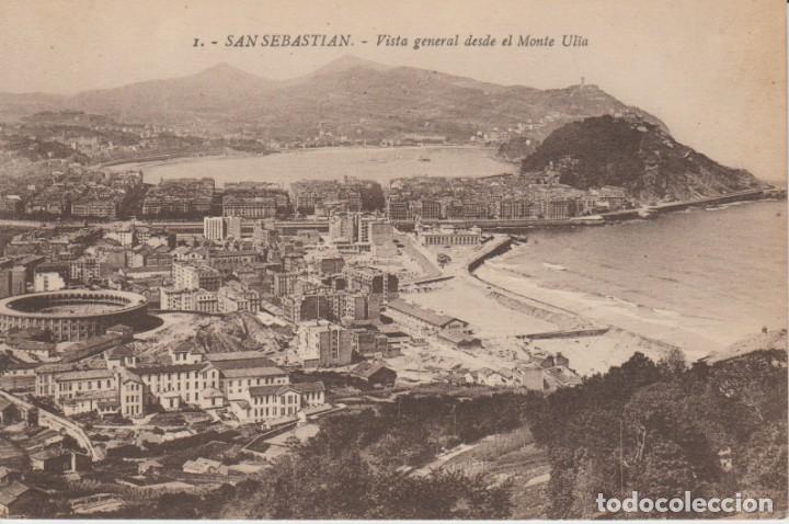 Postais: (1) SAN SEBASTIAN. VISTA GENERAL DESDE EL MONTE ULIA ... SIN CIRCULAR