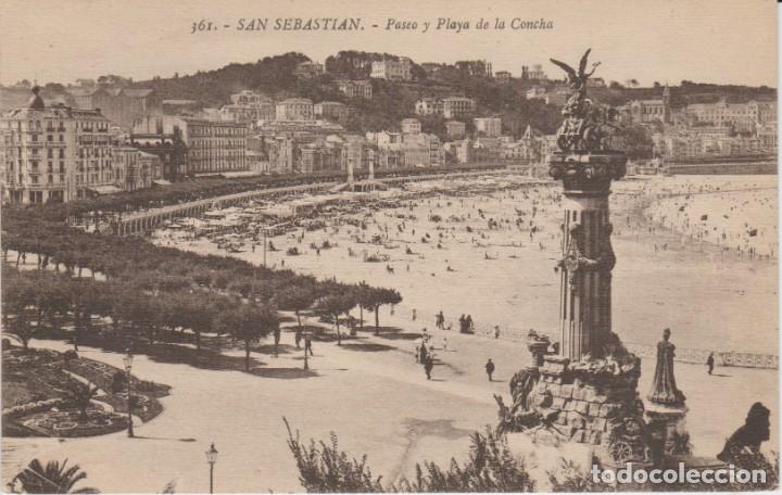 Postais: SAN SEBASTIAN. PASEO Y PLAYA DE LA CONCHA