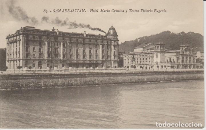 Postais: SAN SEBASTIAN. HOTEL MARIA CRISTINA Y TEATRO VICTORIA EUGENIA
