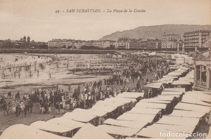 Postais: SAN SEBASTIAN. LA PLAYA DE LA CONCHA