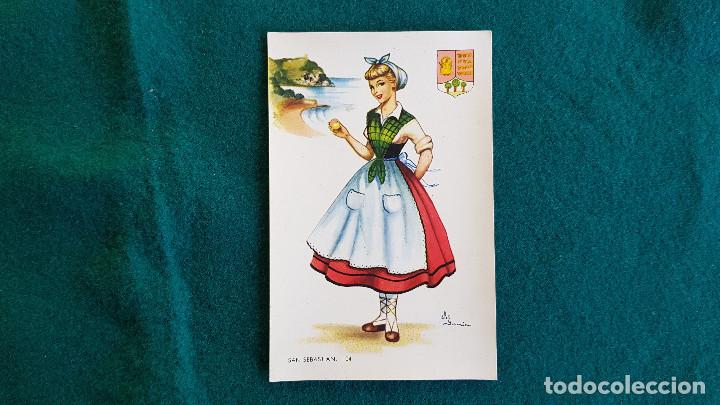 Postais: POSTAL TRAJE TIPICO REGIONAL DE SAN SEBASTIAN - RW