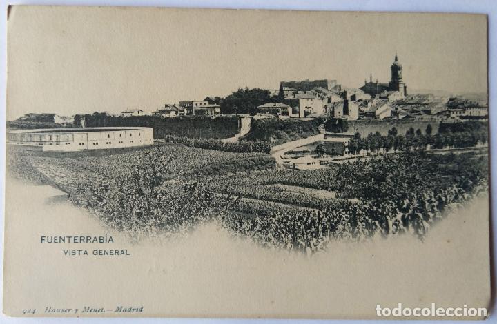 Postcards: FUENTERRABIA VISTA GENERAL HAUSER Y MENET DORSO SIN DIVIDIR
