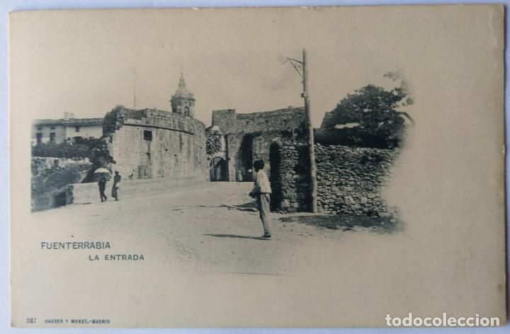 Postcards: FUENTERRABIA LA ENTRADA HAUSER Y MENET DORSO SIN DIVIDIR
