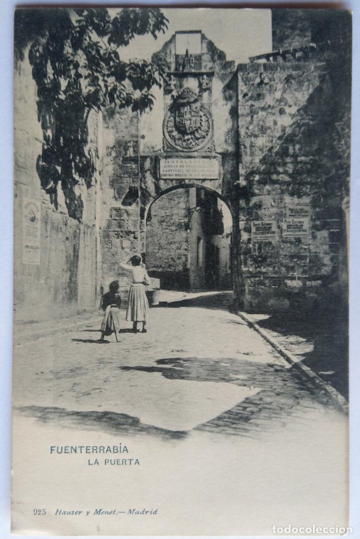 Postcards: FUENTERRABIA LA PUERTA HAUSER Y MENET DORSO SIN DIVIDIR