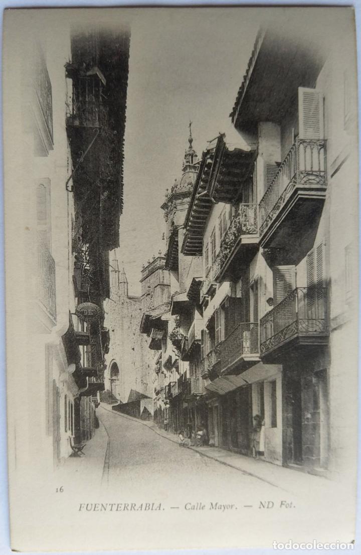 Postcards: FUENTERRABIA CALLE MAYOR ND FOT DORSO SIN DIVIDIR